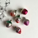 Metallic strawberries, set of 6