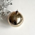Vintage patineret julekugle m glimmer