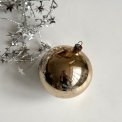 Vintage patineret julekugle m glimmer