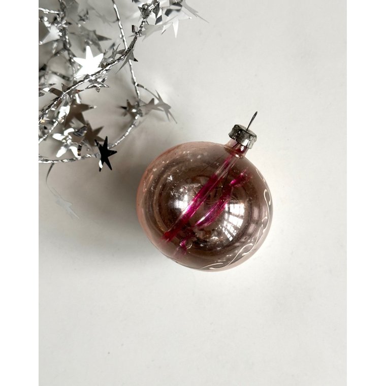 Semi transparent  w pink glass stick