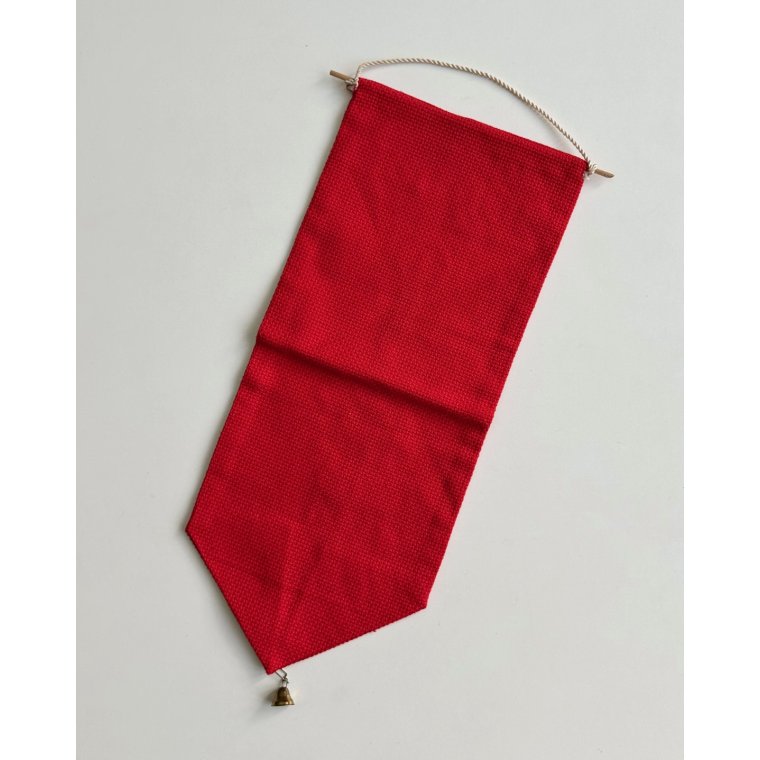 Broderet klokkestreng, r�d