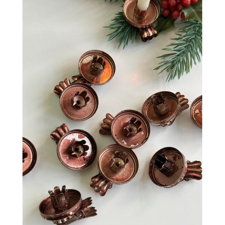 Candleholder w clamp, set of 11