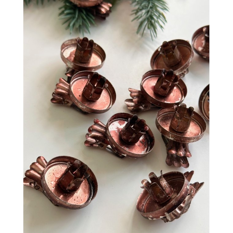 Candleholder w clamp, set of 11