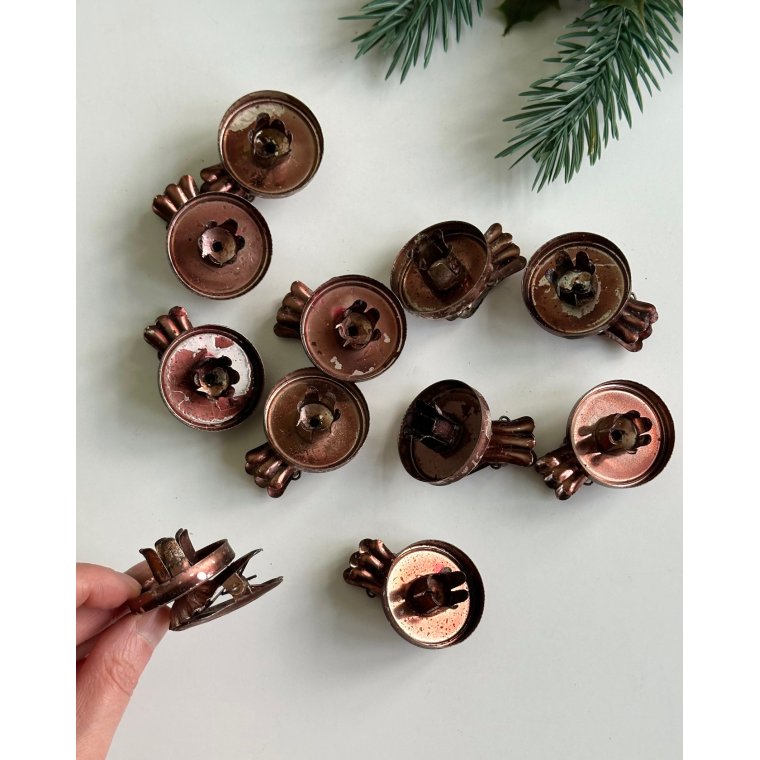 Candleholder w clamp, set of 11