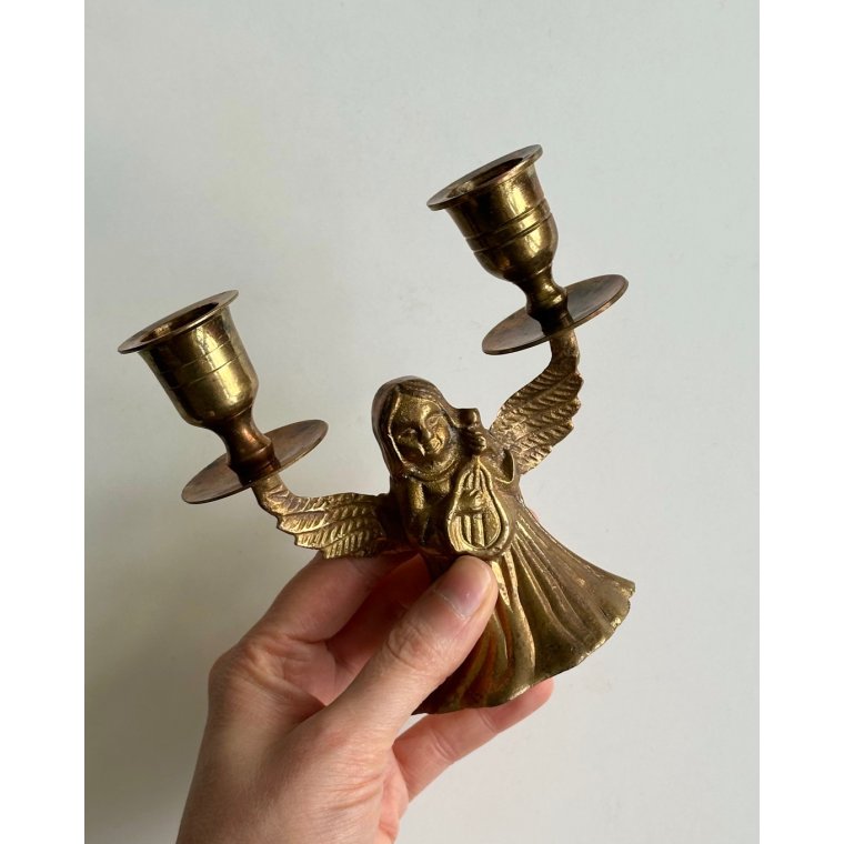 Brass candleholder, brass