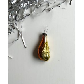 Vintage Christmas figure, yellow/orange squirrel