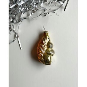 Vintage Christmas figure, orange squirrel