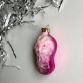 Vintage julekugle, pink baby