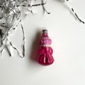 Vintage julekugle, mrk pink Snegurochka