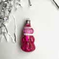 Vintage julekugle, mrk pink Snegurochka