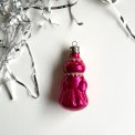 Vintage julekugle, mrk pink Snegurochka