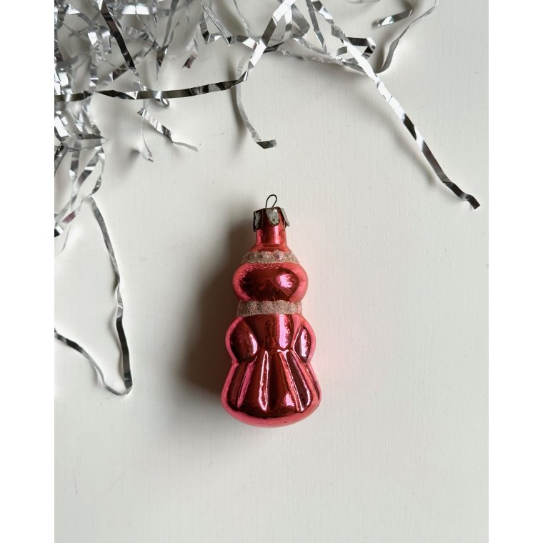 Vintage julekugle, lyserd Snegurochka