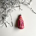 Vintage julekugle, pink Snegurochka