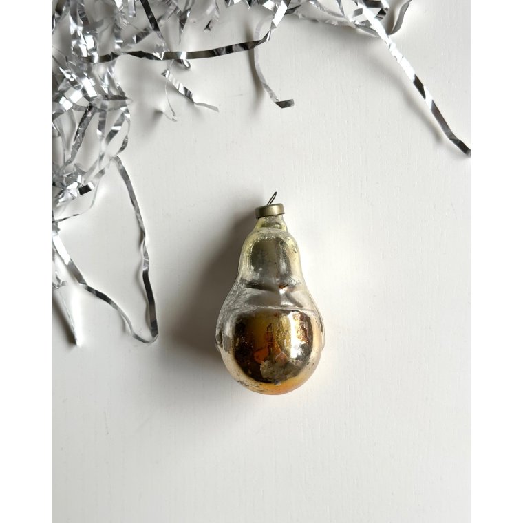 Vintage juleornament, babushka m orange forklde