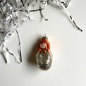 Vintage julekugle, babushka m orange htte