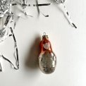 Vintage julekugle, babushka m orange htte