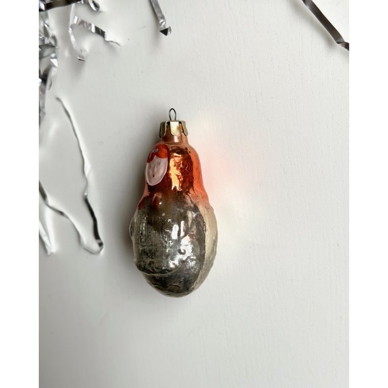 Vintage julekugle, babushka m orange htte