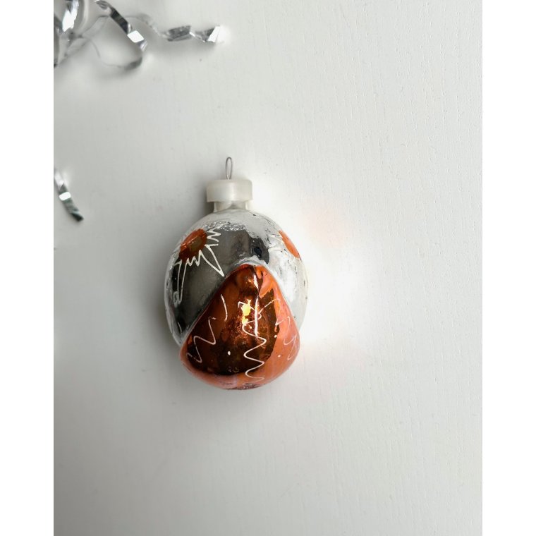 Vintage juleornament, skib, NB