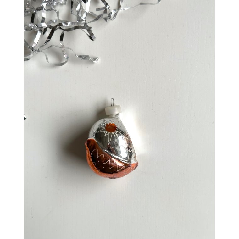 Vintage juleornament, skib, NB