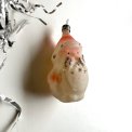 Vintage juleornament, pastel julemand m glimmer