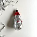 Silver snowman w red hat