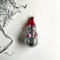 Silver snowman w pink hat