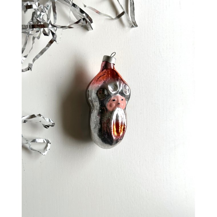 Chinese man, silver tone