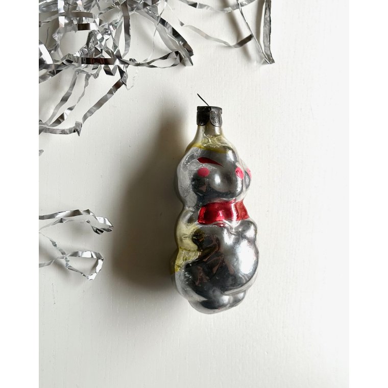 Vintage ornament, stor kanin