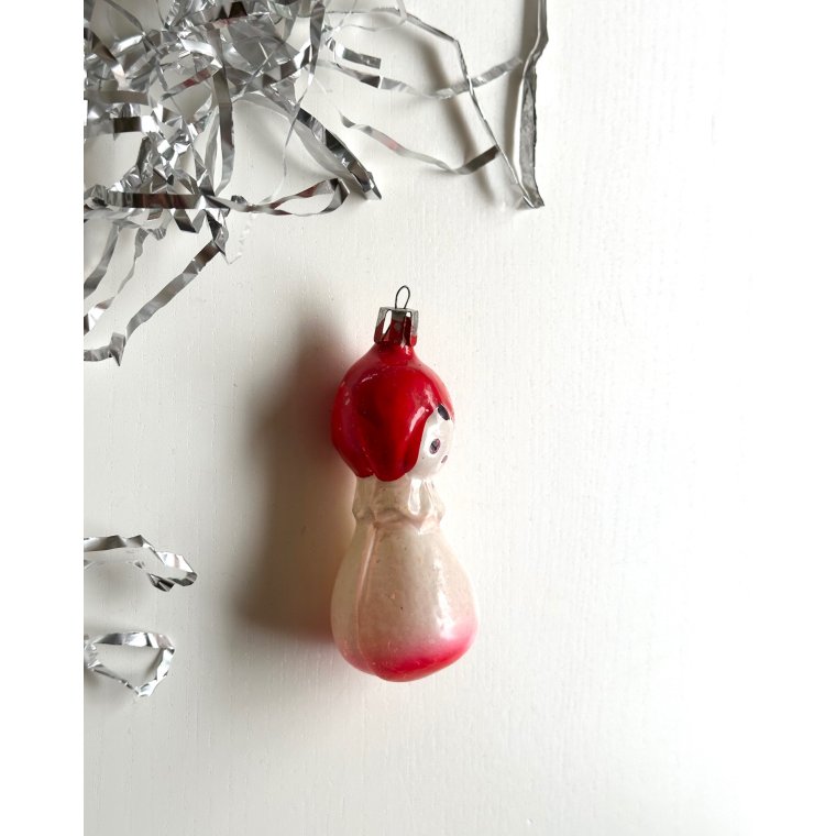 Vintage ornament, rdt trklde, NB