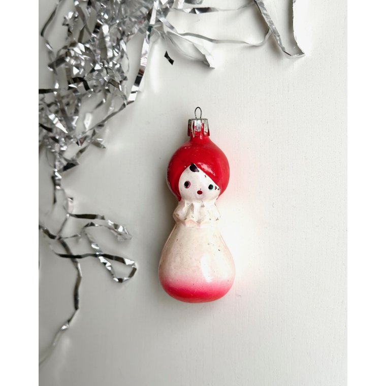 Vintage ornament, rdt trklde, NB