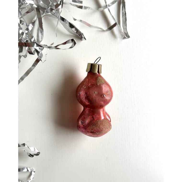 Vintage ornament, rosa snepige