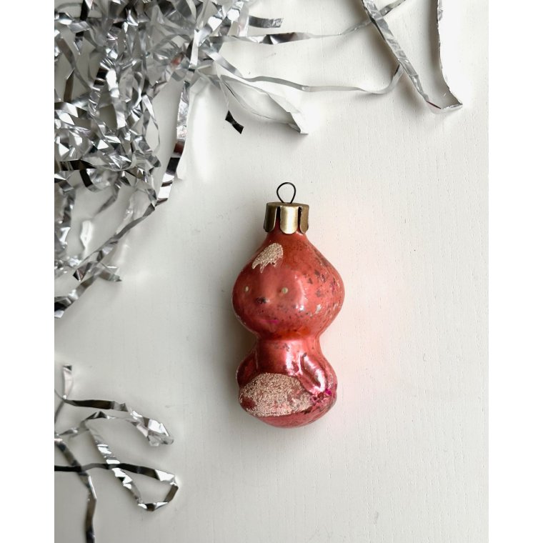 Vintage ornament, rosa snepige