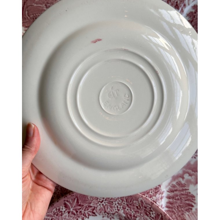 Engelsk fajance, middagstallerkner, 8 stk samlet