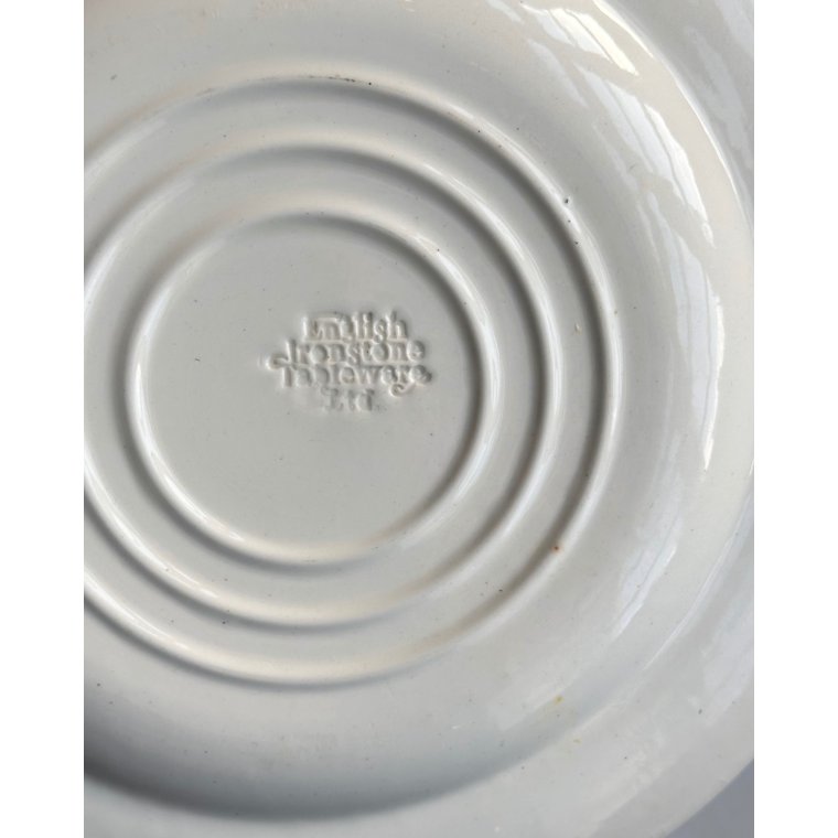 Engelsk fajance, middagstallerkner, 8 stk samlet