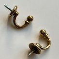 Messingkroge, 2 stk samlet