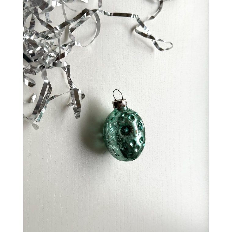 Vintage juleornament, rund ugle