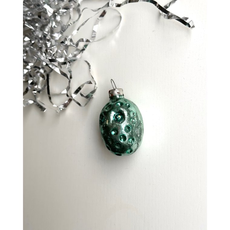 Vintage juleornament, rund ugle