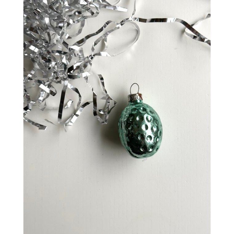 Vintage juleornament, rund ugle