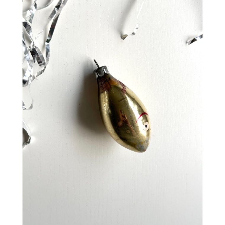 Vintage patineret gylden fisk