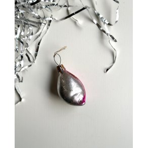 Vintage patinated fish, silver/purple