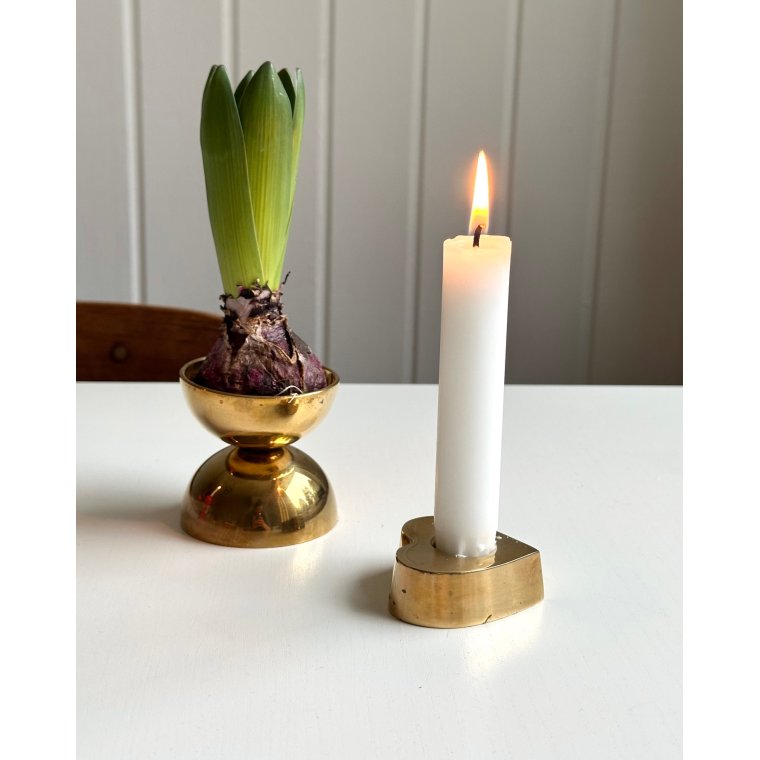 Hjerteformet messingstage