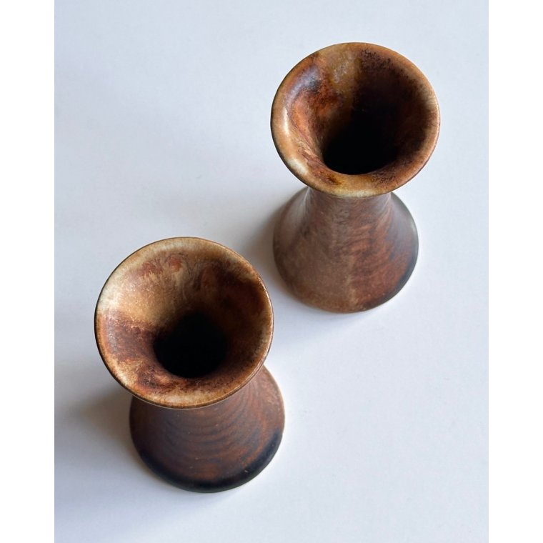 Keramiklysestager, 2 stk samlet