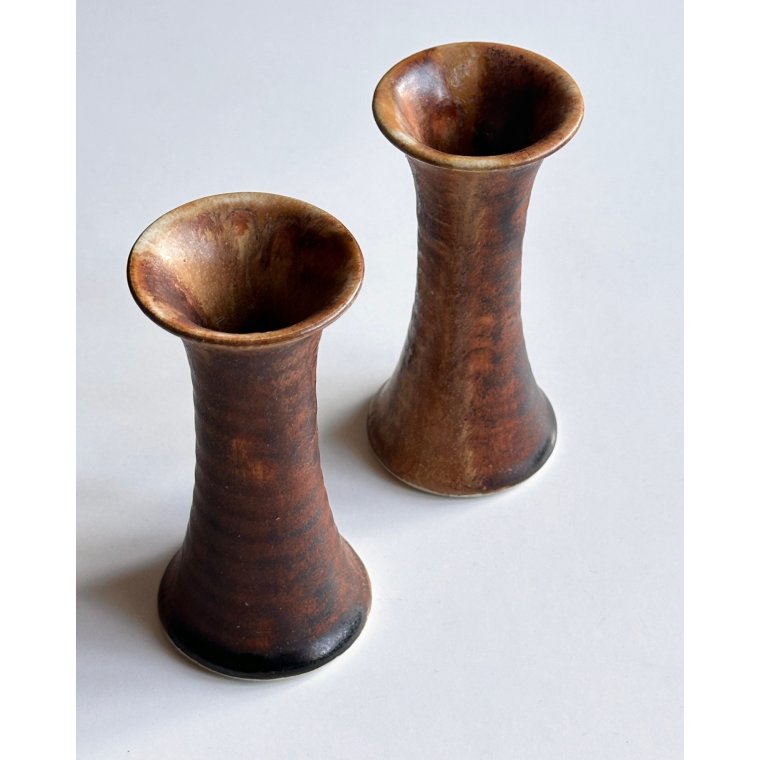 Keramiklysestager, 2 stk samlet