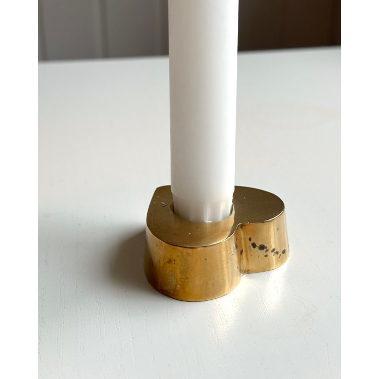 Hjerteformet messingstage