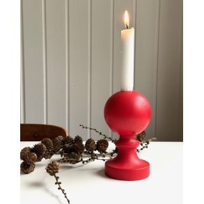 Painted wooden candleholder
