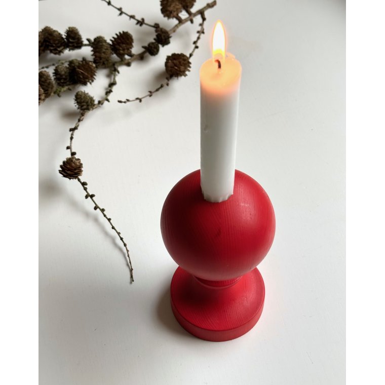 Bemalet trstage til alm. lys