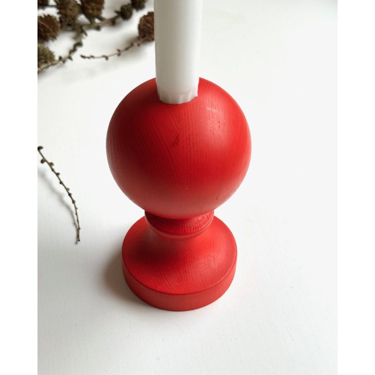 Bemalet trstage til alm. lys