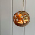 Brass ball for tealights, w chain