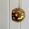 Brass ball for tealights, w chain