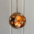 Brass ball for tealights, w chain